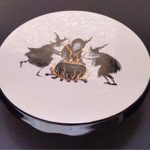 Halloween Witch with cauldron Potters Studio Cake Stand New